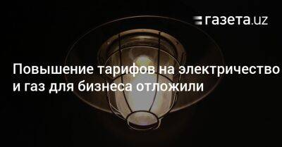 Повышение тарифов на электричество и газ для бизнеса временно отложили