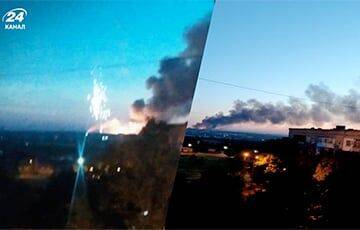 Искрит, горит и взрывается: в оккупированной Кадиевке пылают склады РФ