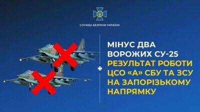 У Запорізькій області СБУ та ЗСУ збили російський літак, ще один – підбили