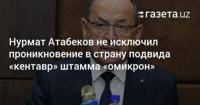 Нурмат Атабеков не исключил проникновение подвида «кентавр» штамма «омикрон»