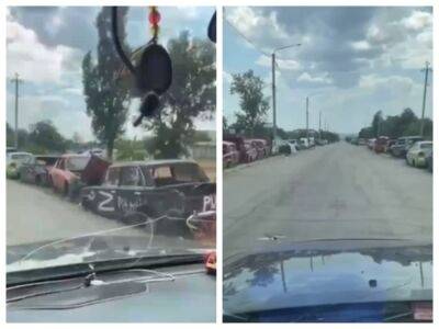 "Кладовище" автомобілів у Рубіжному показали за відео