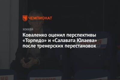 Коваленко оценил перспективы «Торпедо» и «Салавата Юлаева» после тренерских перестановок