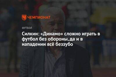 Силкин: «Динамо» сложно играть в футбол без обороны, да и в нападении всё беззубо
