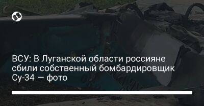 ВСУ: В Луганской области россияне сбили собственный бомбардировщик Су-34 — фото