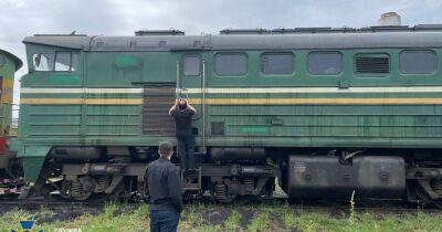 Использовали для нужд ВС РФ: в Киевской области арестовали три белорусских локомотива (фото)