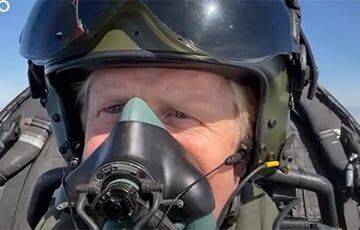 Борис Джонсон полетал на истребителе британских ВВС «Тайфун»