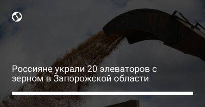 Россияне украли 20 элеваторов с зерном в Запорожской области