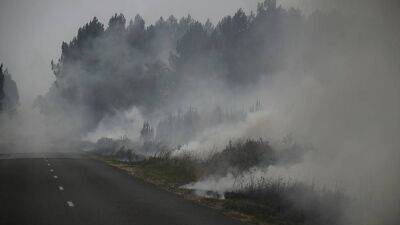 Пожары в Жиронде уничтожают лес
