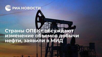 Богданов: изменение объемов добычи нефти обсуждается внутри ОПЕК+, а не США и арабами