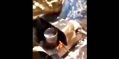 «Приправа» от ВСУ: украинский снаряд устроил оккупантам «адскую кухню» — видео