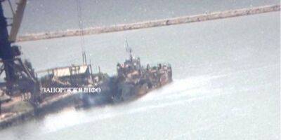 В порту Бердянска подняли потопленный ВСУ российский БДК Саратов
