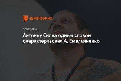 Антониу Силва одним словом охарактеризовал А. Емельяненко