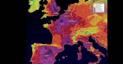 Европа задыхается от жары: тепловые волны видны из космоса (фото)