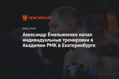 Александр Емельяненко начал индивидуальные тренировки в Академии РМК в Екатеринбурге