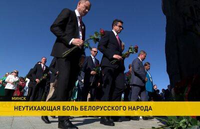 Белорусские дипломаты посетили мемориальный комплекс «Тростенец»