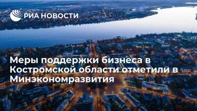 Меры поддержки бизнеса в Костромской области отметили в Минэкономразвития