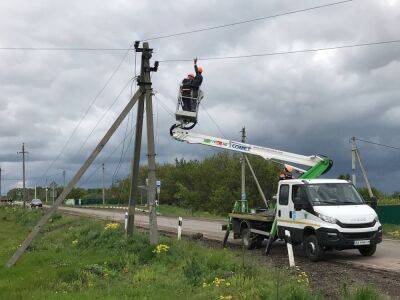 На Харківщині відновили електрозабезпечення в селі, яке було без струму з початку війни