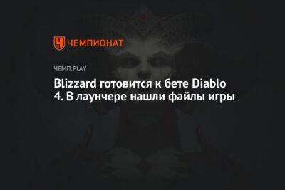 Blizzard готовится к бете Diablo 4. В лаунчере нашли файлы игры