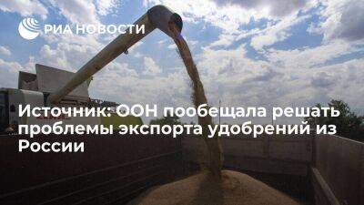 Источник: ООН будет устранять препятствия для экспорта удобрений из России