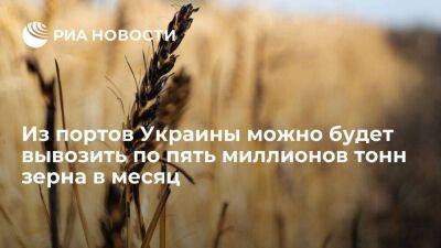 ООН: из портов Украины можно будет вывозить по пять миллионов тонн зерна в месяц