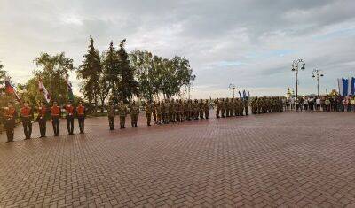 В Тюмени прошёл митинг и проводы батальона «Тобол»