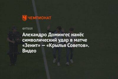 Алехандро Домингес нанёс символический удар в матче «Зенит» — «Крылья Советов». Видео