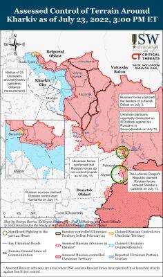 Російські війська не проводили наземних штурмів на Харківщині – ISW