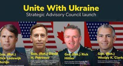 Всемирный конгресс украинцев привлек самых выдающихся генералов мира для помощи защитникам Украины