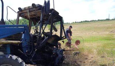 Под Харьковом во время проведения сельхозработ подорвался и погиб тракторист