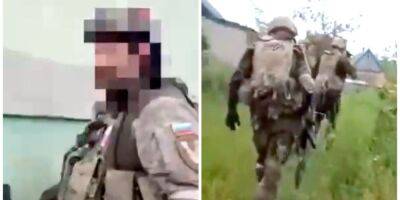 Оккупанты сняли свое бегство после прилета украинского снаряда — видео
