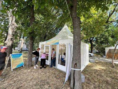 Переселенцы в Одессе: в сквере Гамова открылся мобильный медпункт | Новости Одессы