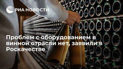 Роскачество: проблем с оборудованием и запчастями к нему в российской винной отрасли нет