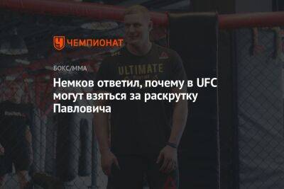 Немков ответил, почему в UFC могут взяться за раскрутку Павловича