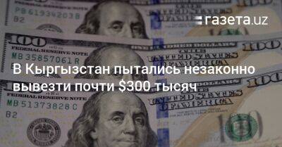В Кыргызстан пытались незаконно вывезти почти $300 тысяч