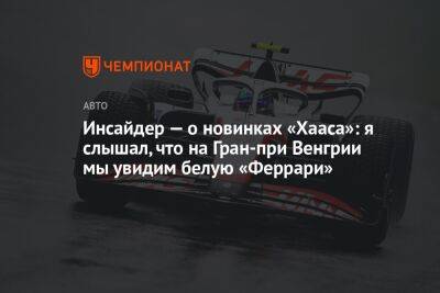 Инсайдер — о новинках «Хааса»: я слышал, что на Гран-при Венгрии мы увидим белую «Феррари»