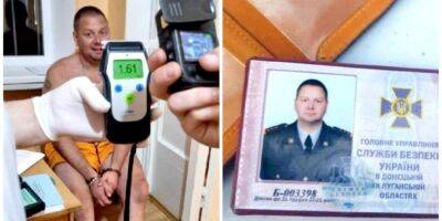 Пьяный полковник СБУ угрожал патрульным автоматом — видео
