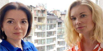 Позировали на фоне разрушенного ЖК. Лидия Таран вернулась в Киев и встретилась с Маричкой Падалко