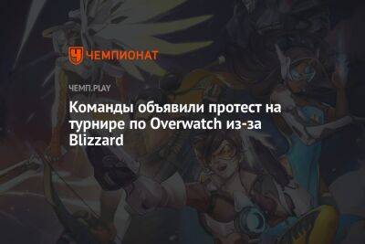 Команды объявили протест на турнире по Overwatch из-за Blizzard