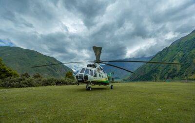 В Грузии упал вертолет службы спасателей
