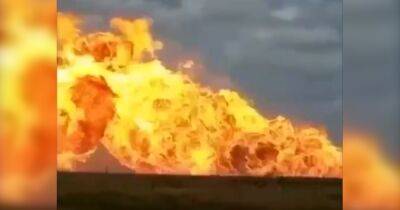 В Челябинской области горел газопровод: Узбекистану придется подождать газ (видео)