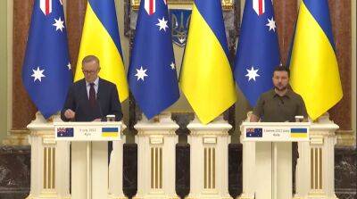 Зеленский встретился с премьер-министром Австралии в Киеве