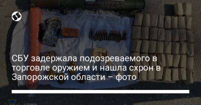 СБУ задержала подозреваемого в торговле оружием и нашла схрон в Запорожской области – фото