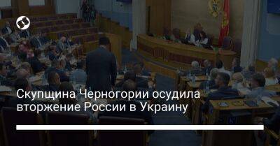 Скупщина Черногории осудила вторжение России в Украину