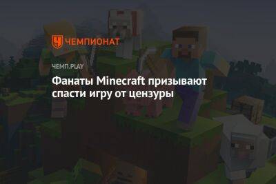 Фанаты Minecraft призывают спасти игру от цензуры