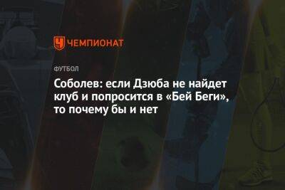 Соболев: если Дзюба не найдет клуб и попросится в «Бей Беги», то почему бы и нет