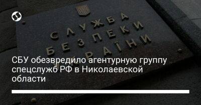СБУ обезвредило агентурную группу спецслужб РФ в Николаевской области