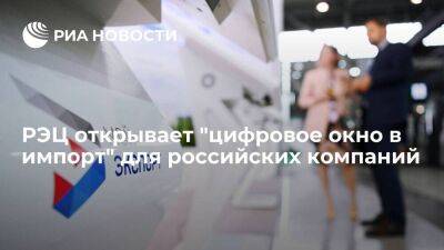 РЭЦ открывает "цифровое окно в импорт" для российских компаний