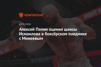 Алексей Папин оценил шансы Исмаилова в боксёрском поединке с Минеевым