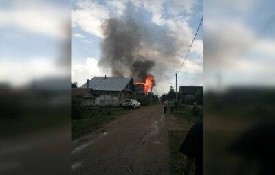 В Бежецке Тверской области сгорел жилой дом