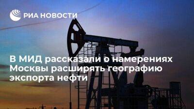 МИД: Москва намерена расширять географию экспорта нефти, нефтепродуктов и газа